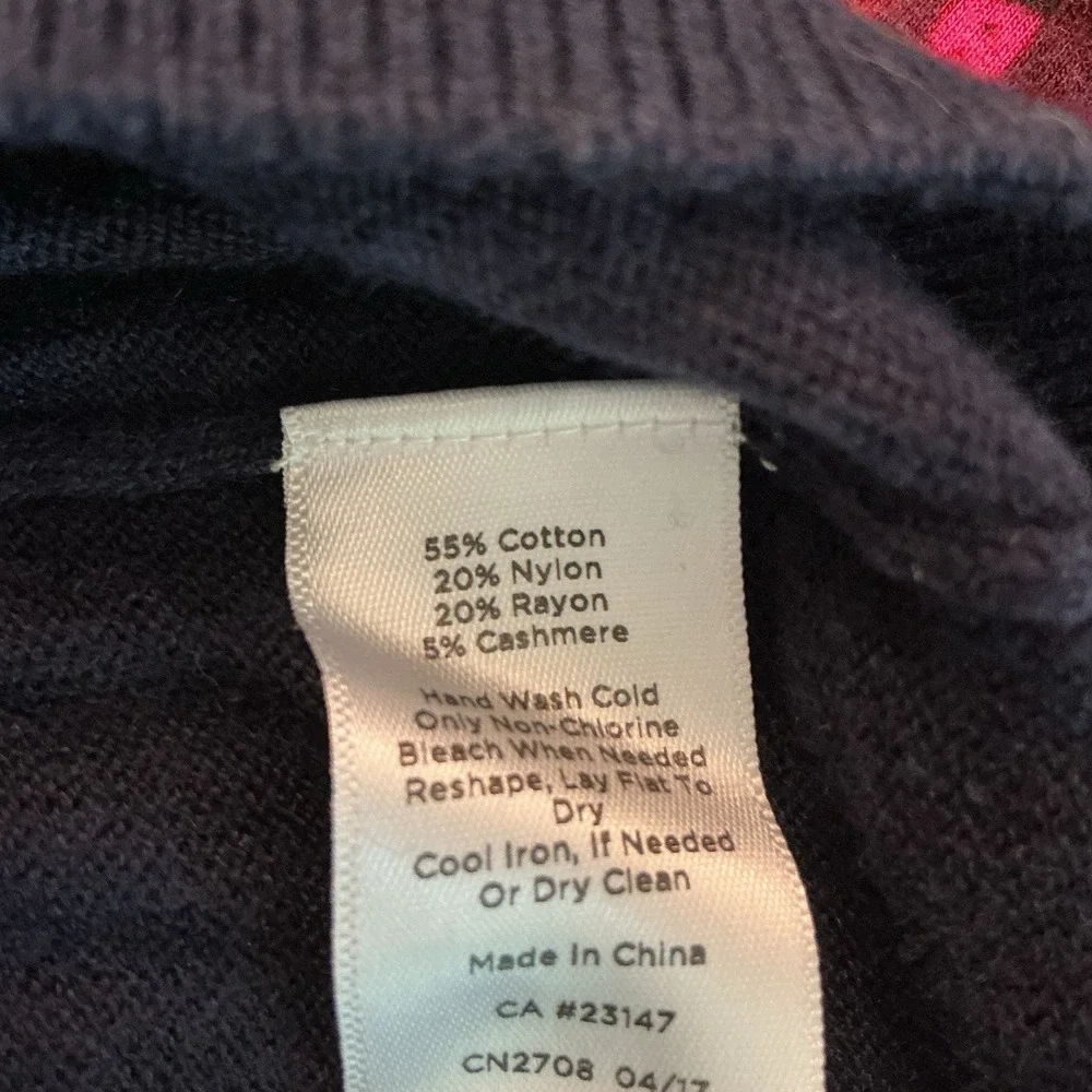Talbots Blue Sweater Vest Large Petite